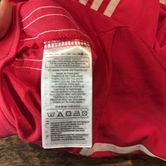 Red adidas track pants size xs - Picture 10 of 11